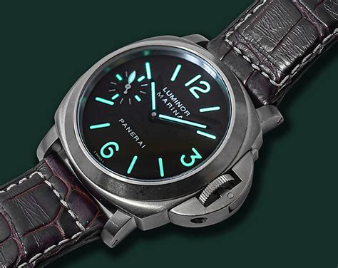 panerai luminor marina titanium bracelet|panerai luminor marina lume.